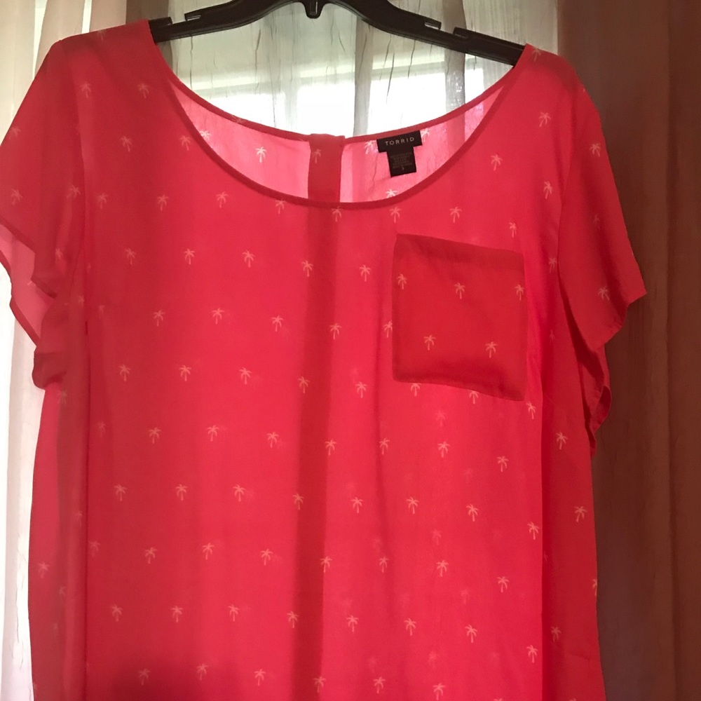 Hot pink Torrid Blouse